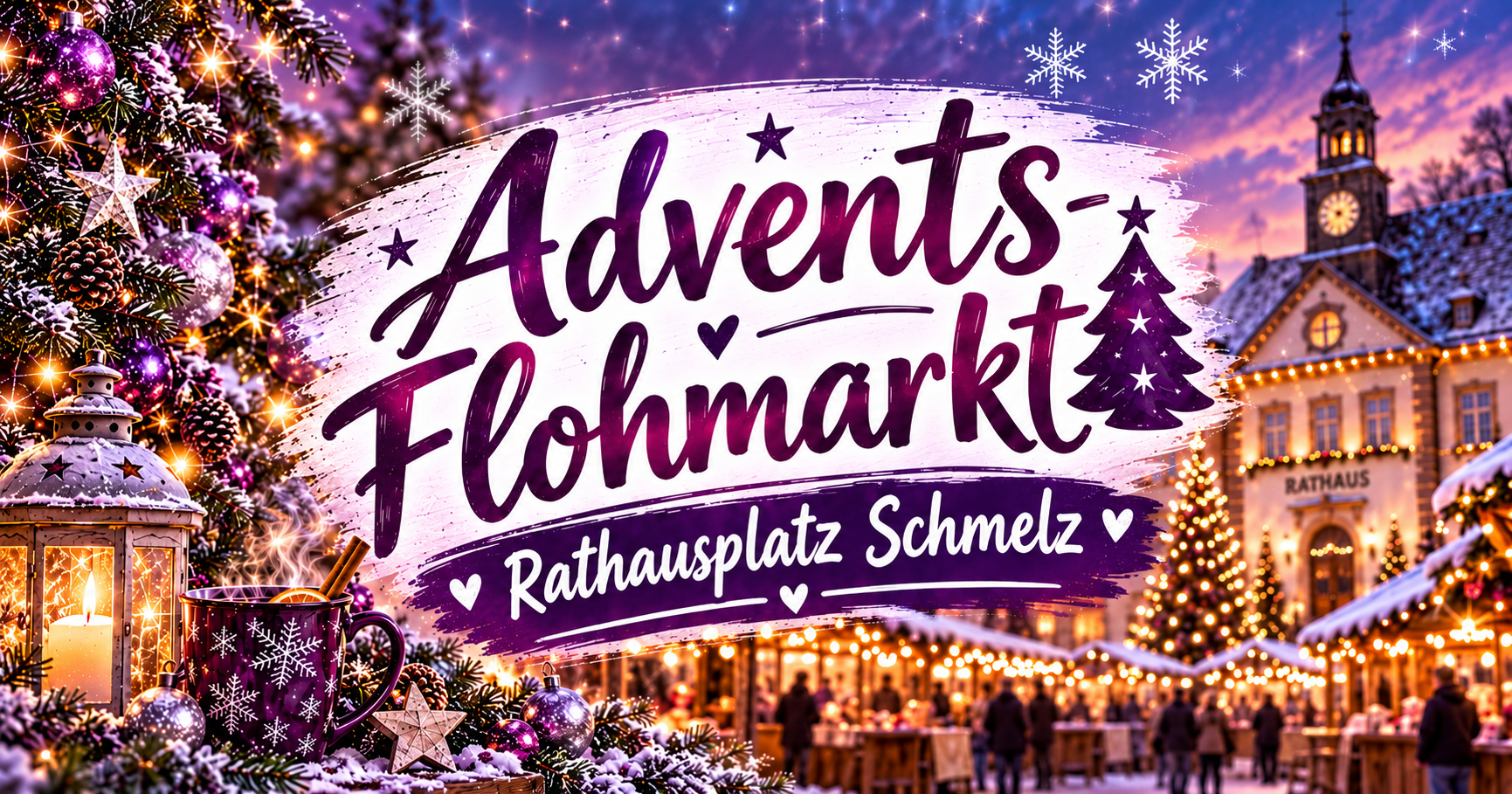 Advents-Flohmarkt auf dem Rathausplatz Schmelz